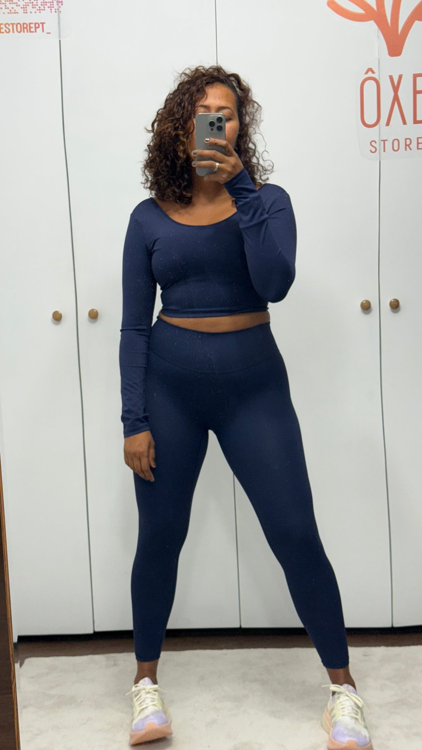 Conjunto Leve Leggins Azul escuro
