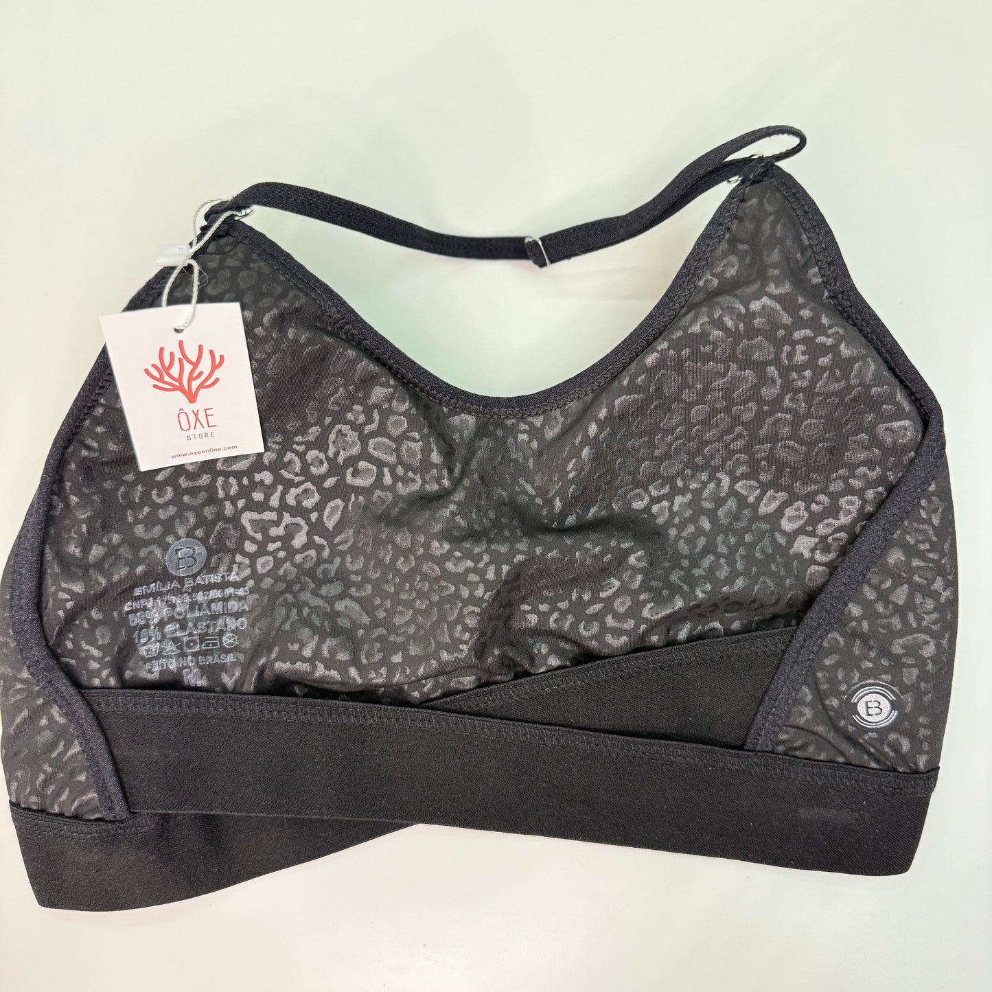 Top Animal Print Black