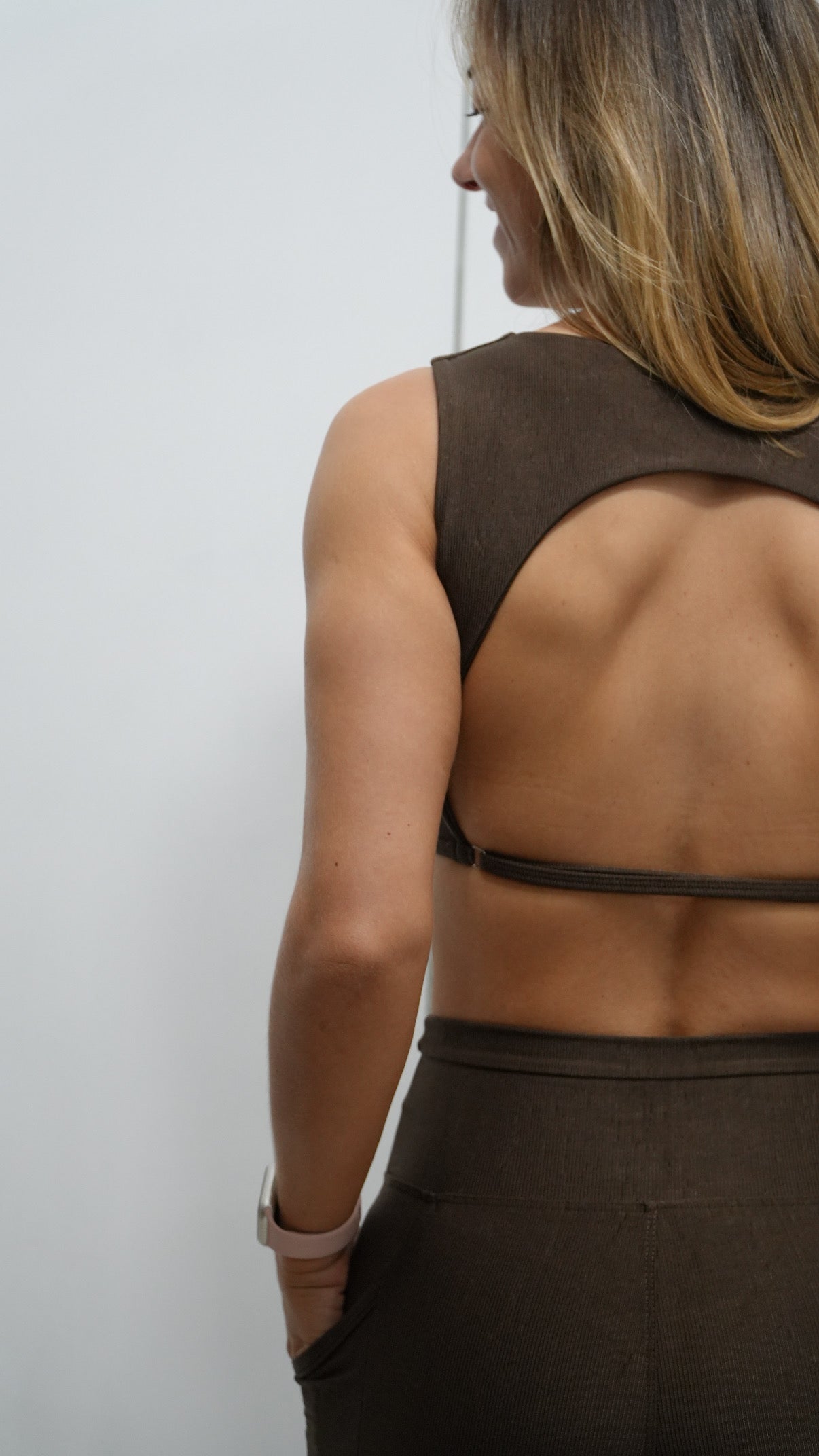 Conjunto Caneladinho com bolso