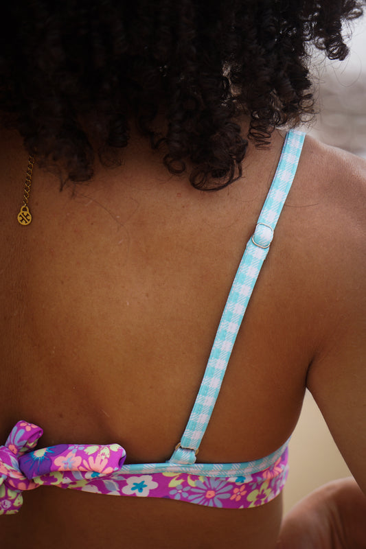 Biquini Floral Cintura Alta