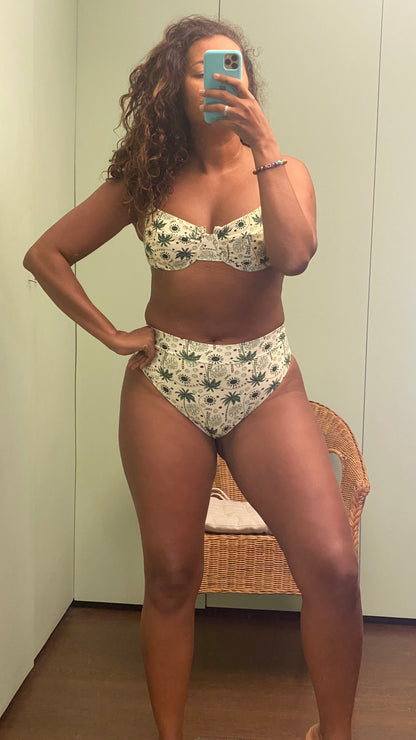 Biquíni Hot pant coqueirinho 🌴