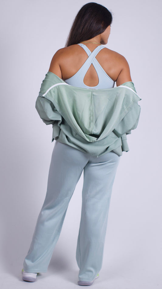 Conjunto Slim Bomber Verde