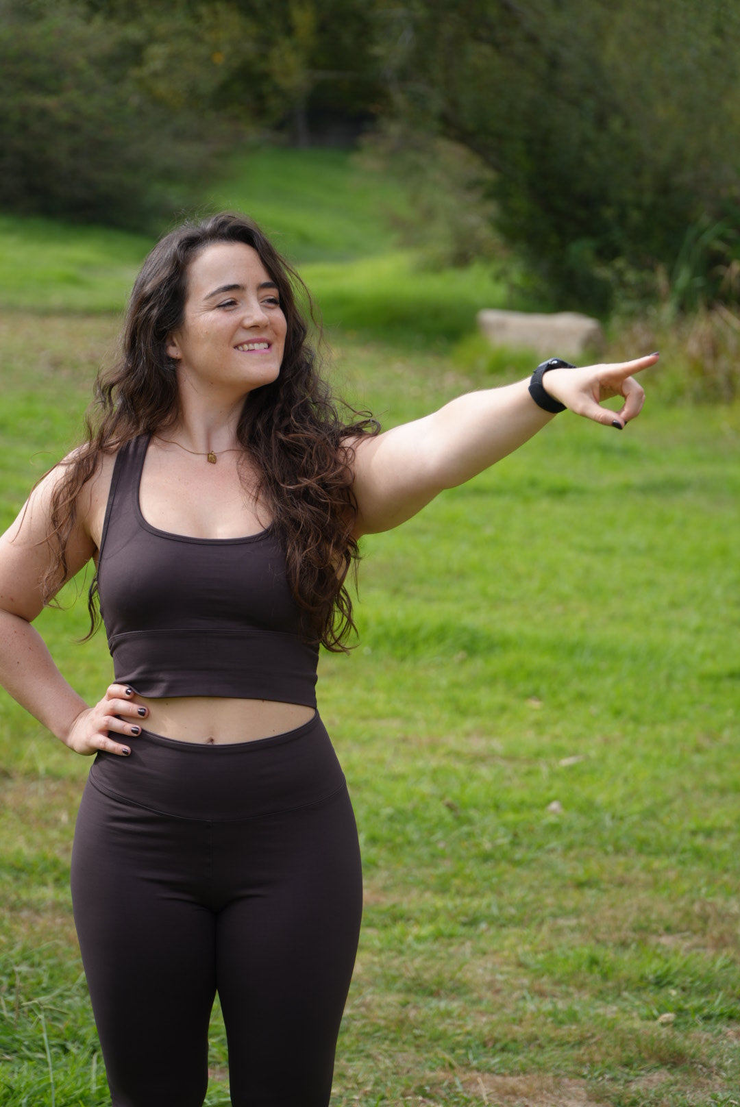 Conjunto Outono Básico Castanho