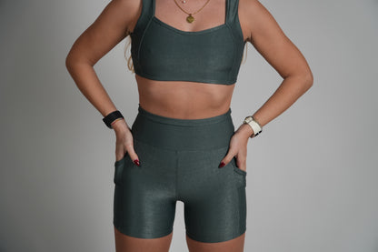 Conjunto Caneladinho com bolso