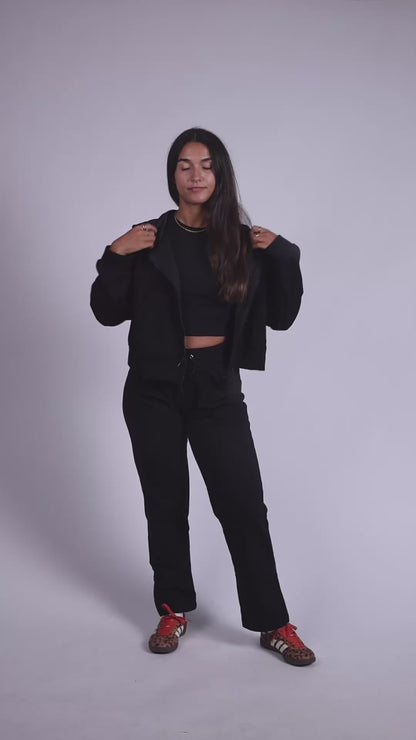 Conjunto Slim Bomber Preto